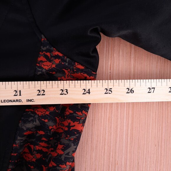 Heybo Fish Black Camo Pullover Windbreaker Jacket Men's Size XL Fishing 1/4 Zip - Picture 6 of 8